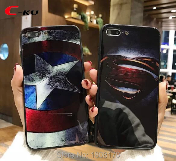 Чехол из закаленного стекла C Ku для Iphone X 8 7 6 6S Plus Модный чехол задней панели