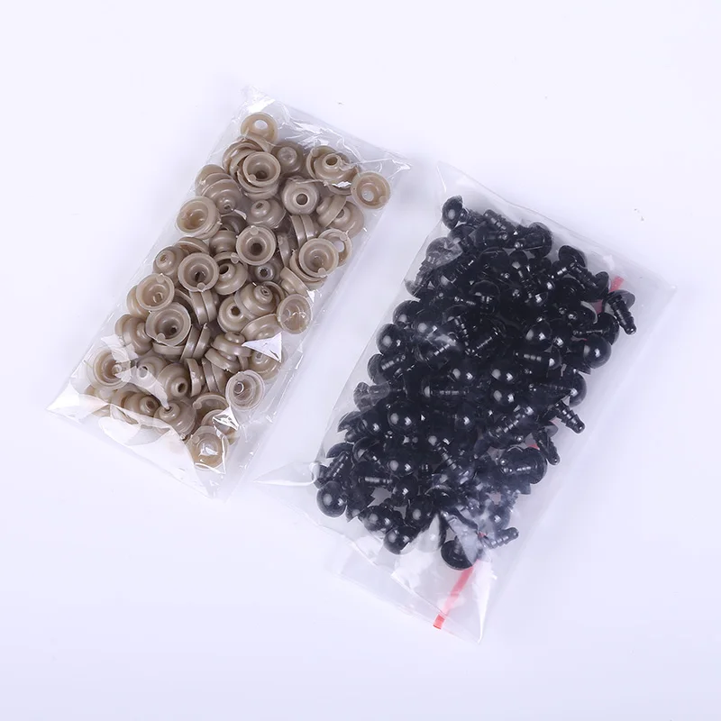 Черные пластиковые безопасные глаза 100 шт. медведь Тедди мягкие игрушки