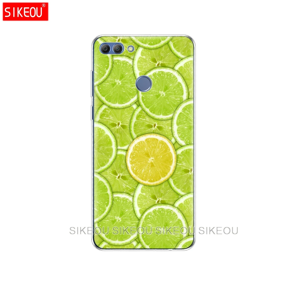33669 Silicone Case For Huawei p smart Case Cover Enjoy 7S Case For psmart Back Cover Full 360 Protective Soft Tpu cute - Цвет: 33669