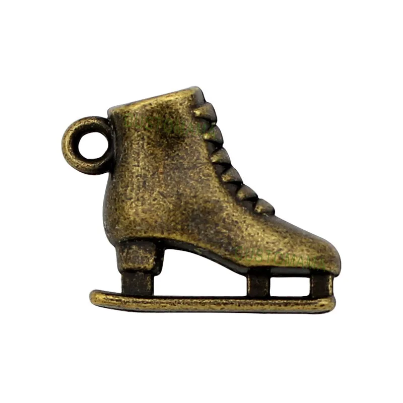 

25 шт., бронзовые подвески для роликовых коньков, 20x17x6 мм