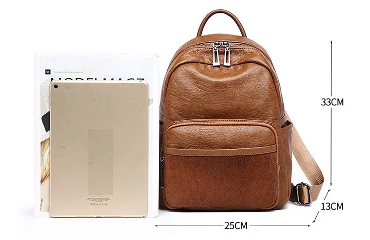 

2018 Women Backpack Leather Female Casual Students School Bags For Teenagers Girls Pretty Fashion Backpacks Girl Mochila C596