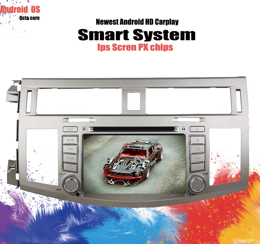Android 10 0 9 &quotэкран 4 + 64G Автомобильный dvd плеер GPS навигация для Toyota Avalon 2008 2010