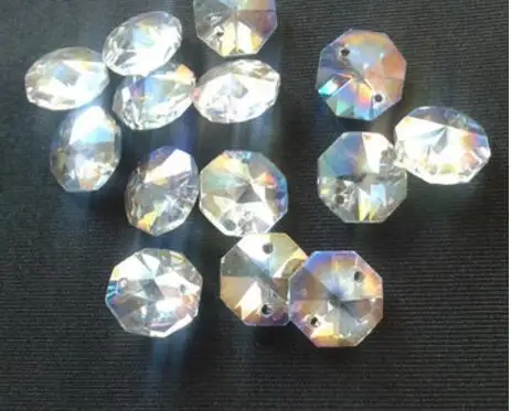 10 шт. винтажные Детские Восьмиугольные биконовые хрустальные бусины для