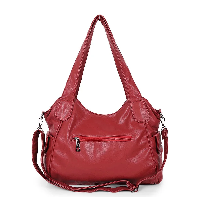 Cgmana Designer 2018 Famous Brand Washed Soft Leather Luxury Handbags High Quality Women Shoulder Bags | Багаж и сумки