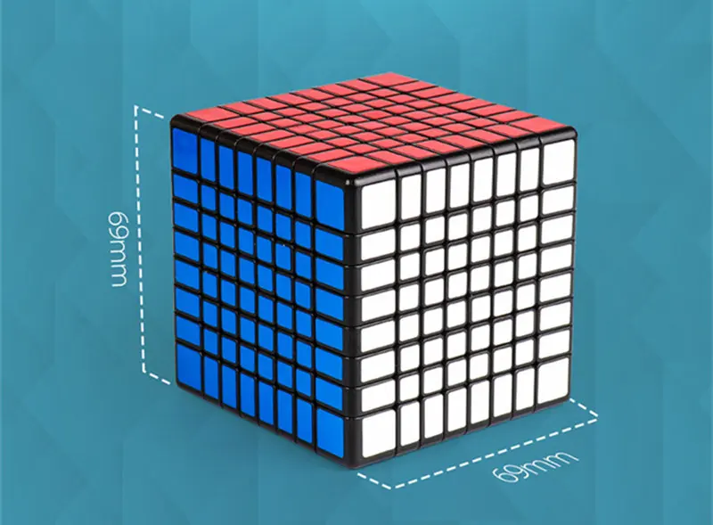 MF8 MoYu, 8x8x8, 6,90 см, скоростной куб, 5 шт., костюм, профессиональная головоломка, нео-куб, крутые игрушки для детей и взрослых, рождественский подарок