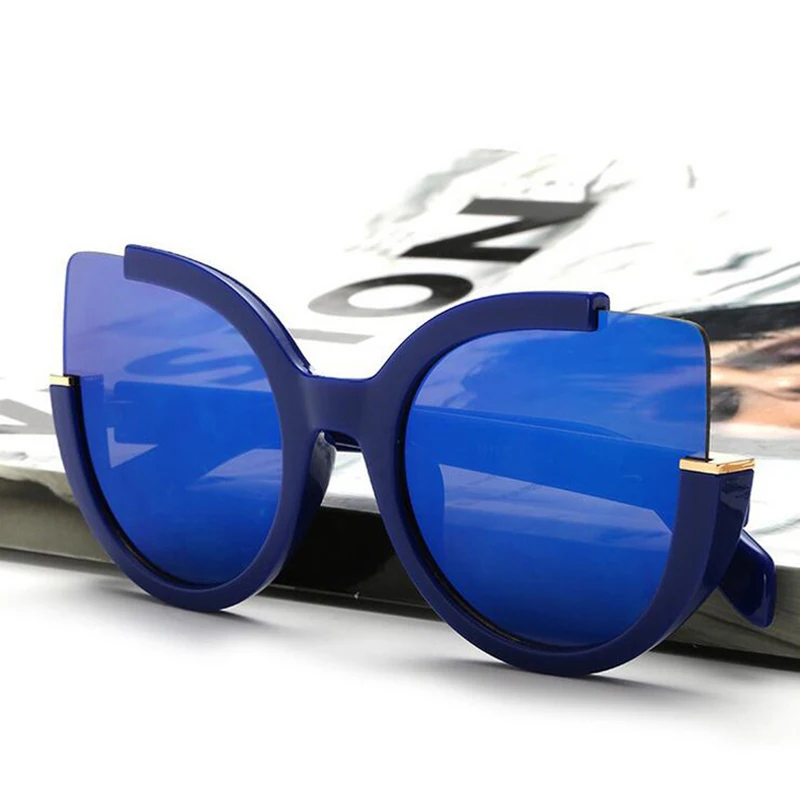 Солнцезащитные очки кошачий глаз женские винтажные модные солнечные аксессуары