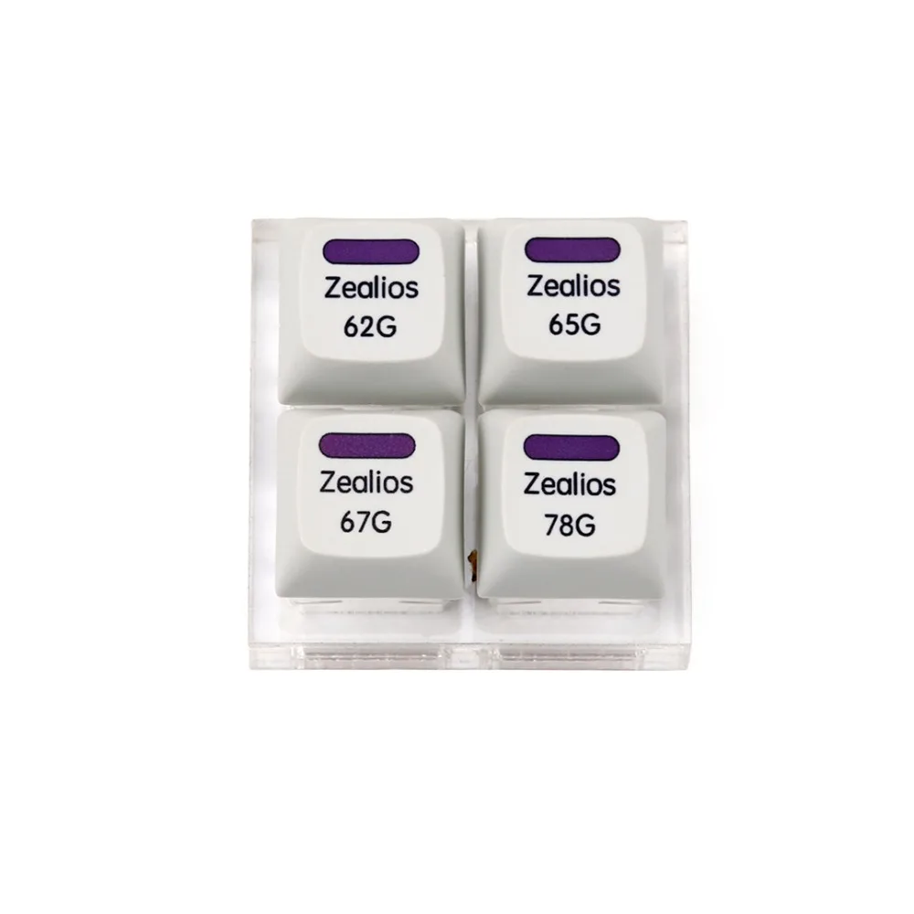 Zealios v2 переключатель фиолетовый Zealio переключатели (тактильные) тестер 62g 65g 67g 78g |