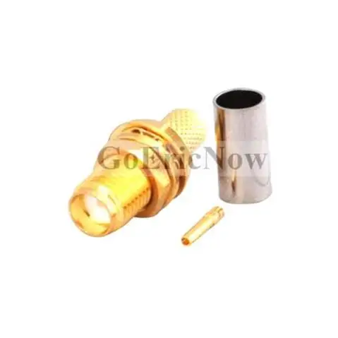 1 шт. радиочастотный коаксиальный SMA разъем гнездовая гайка обжим для RG58 RG142 RG400