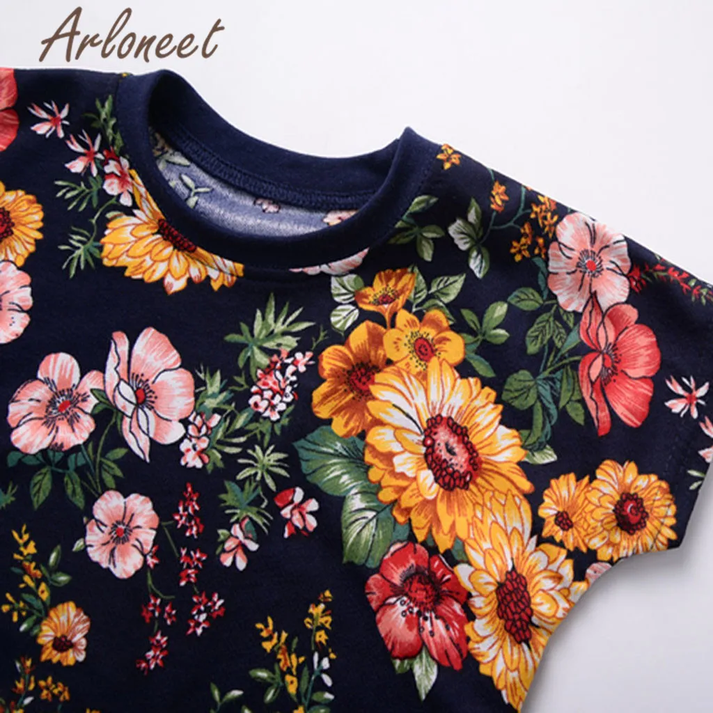 ARLONEET/Одежда для маленьких девочек футболка с короткими рукавами свободные шорты