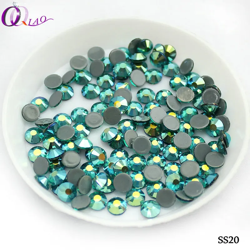 QIAO SS16 SS20 изысканный AB плоский задний стразы горячей фиксации хрустальные стразы одежды свадебное платье одежда драгоценный камень 1440 шт