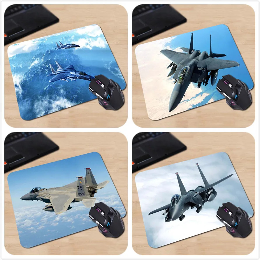Персонализированные силиконовые коврики для мыши McDonnell Douglas F-15 Eagle Aircraft чудесные
