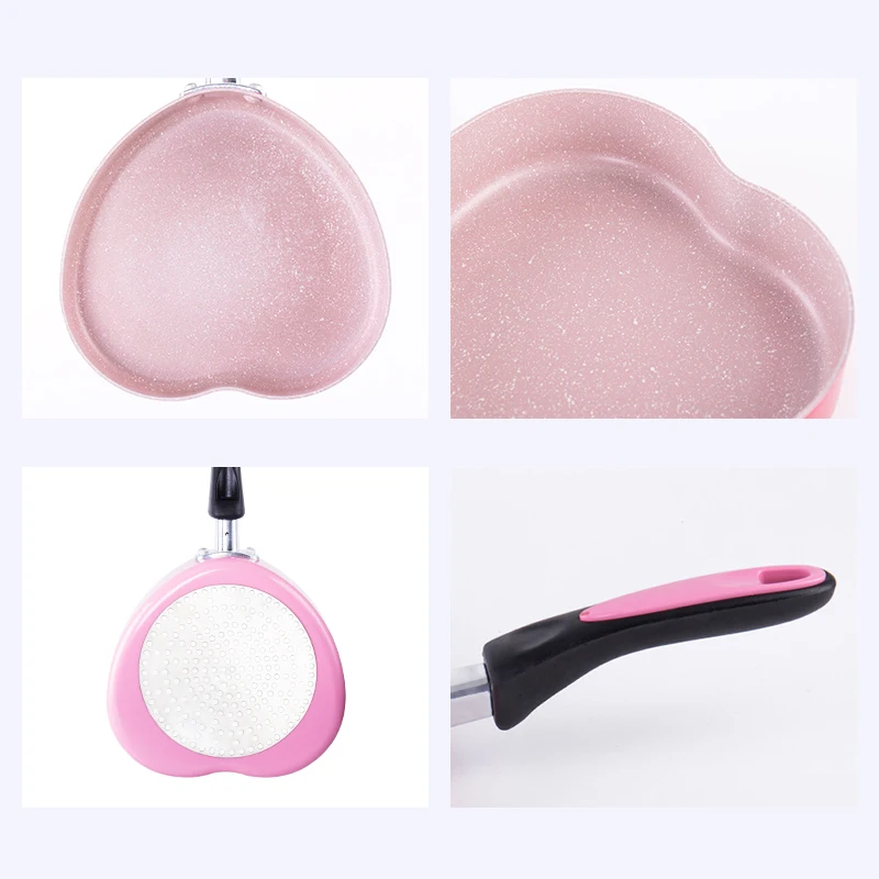 Креативные антипригарные сковороды в форме сердца 17 см без масляного дыма для