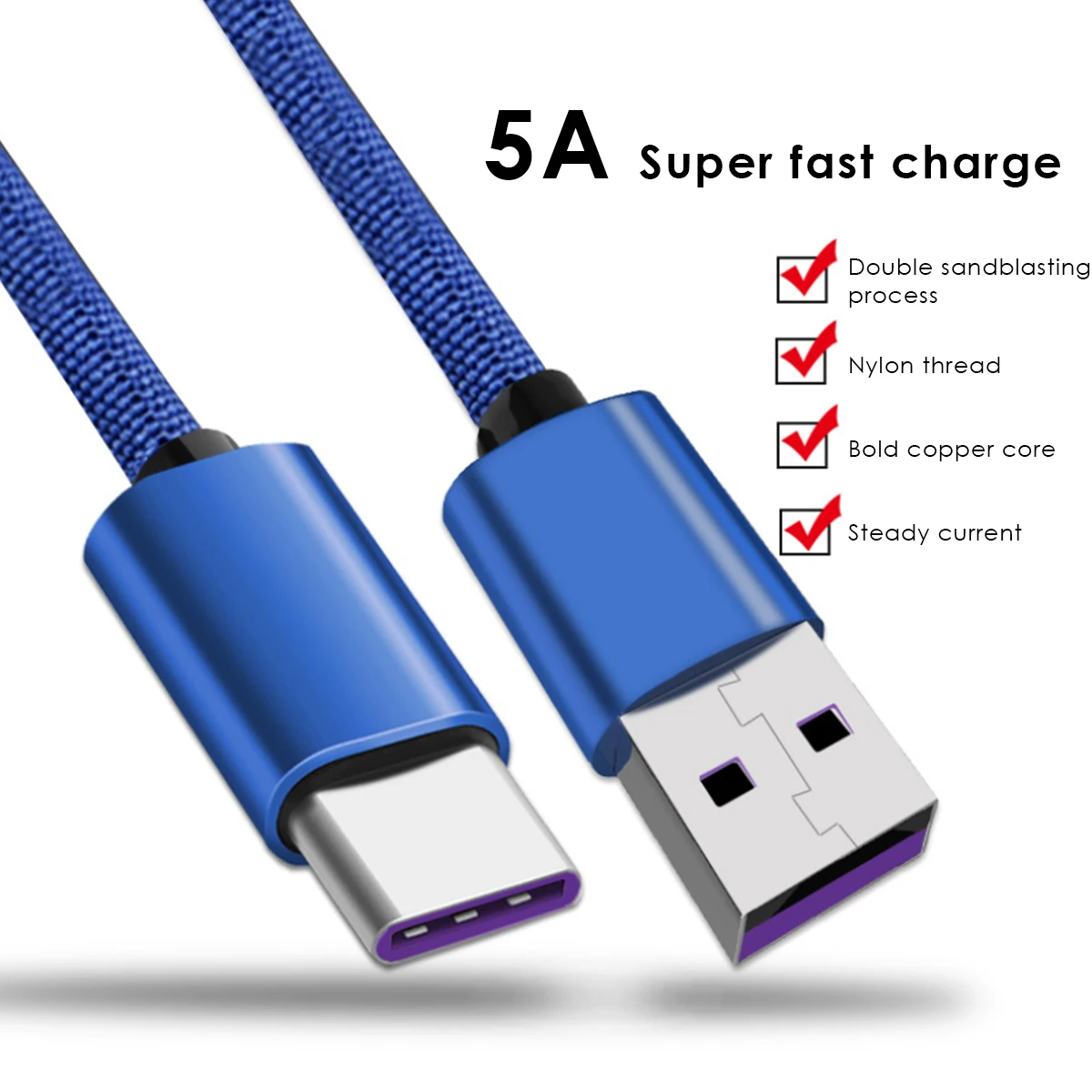 Кабель USB Type-C для быстрой зарядки и передачи данных 5 А Samsung HUAWEI | Электроника