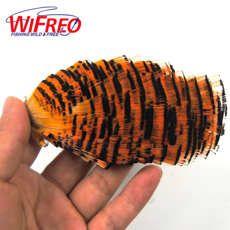 Натуральный цвет золотые перья фазана Рыболовные Мухи перьевые материалы|fly