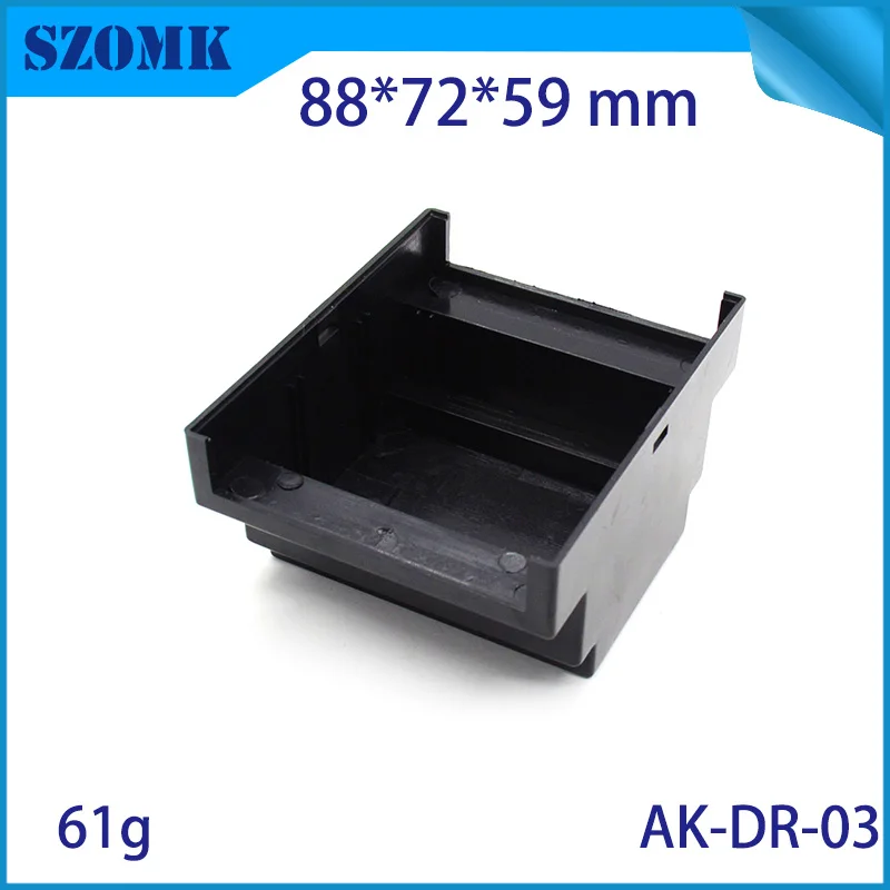 2 штуки в упаковке, 88x72x60 мм 3,5*2,8*2,3 дюйма, белый цвет, АБС-пластик, пластиковый стандартный корпус на din-рейку