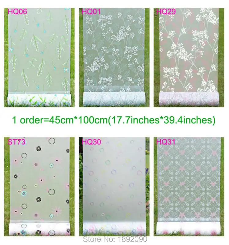 45*100 см уличная витражная оконная пленка непрозрачная Выгравированная тисненая