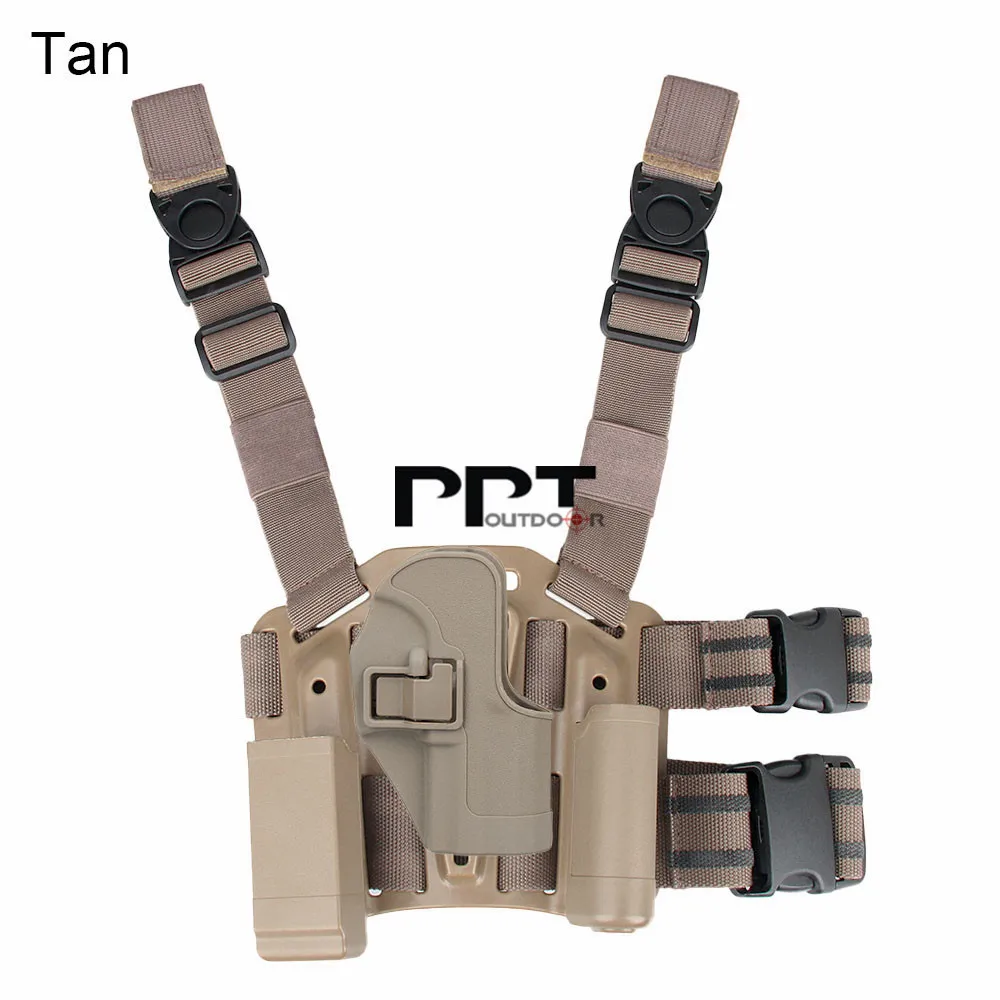 PPT Тактический USP/1911/M92/P226/G17 кобура для бедра из полимера/пистолета ног с Кобурой