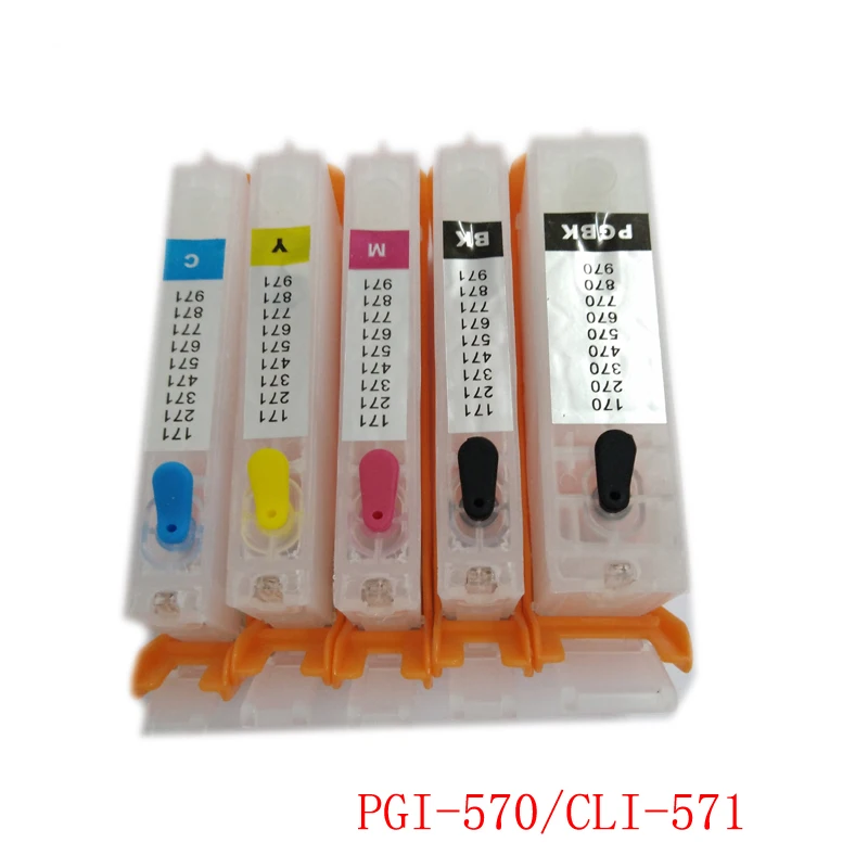 Vilaxh перезаправляемый картридж PGI 570 CLI 571 для Canon PIXMA MG5750 MG5751 MG5752 MG5753 MG6850 MG6851 MG6852 MG6853