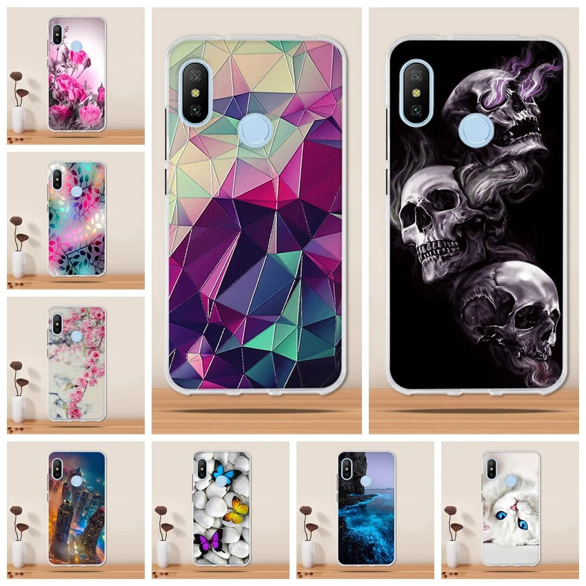 Чехол для Xiaomi Redmi 6 Pro силиконовый 3D ТПУ чехол телефона xiaomi Mi A2 Lite чехол|Бамперы| |