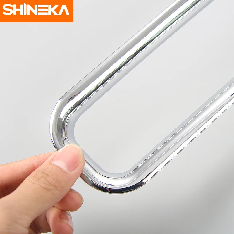 Наклейки SHINEKA для стайлинга автомобиля хромированная Черная передняя решетка