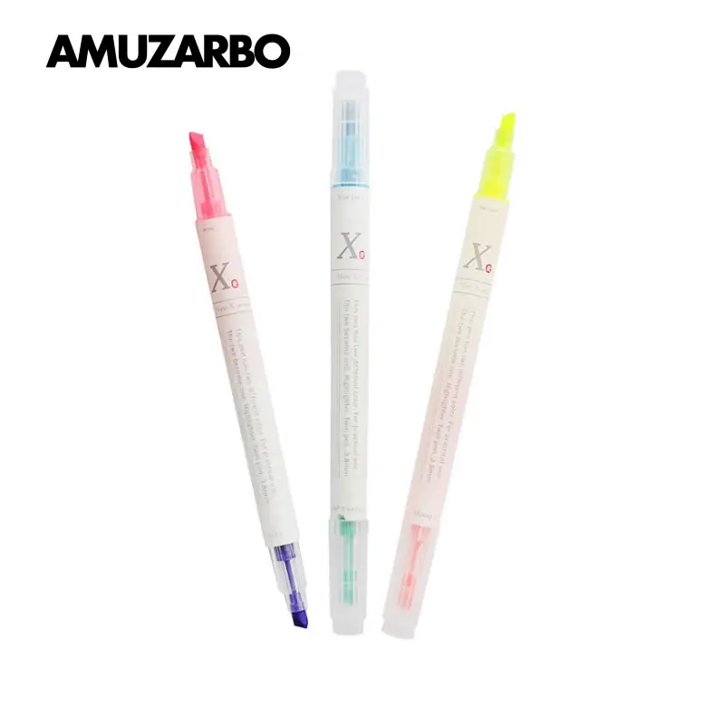 Флуоресцентные двусторонние маркеры 6 цветов для рисования акварелью|Маркеры| |