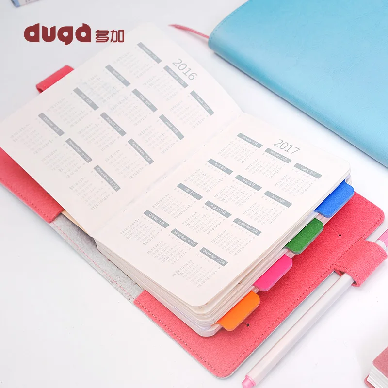 Кожаный блокнот на спирали милый с широкими листами журнал A5 A6 планировщик