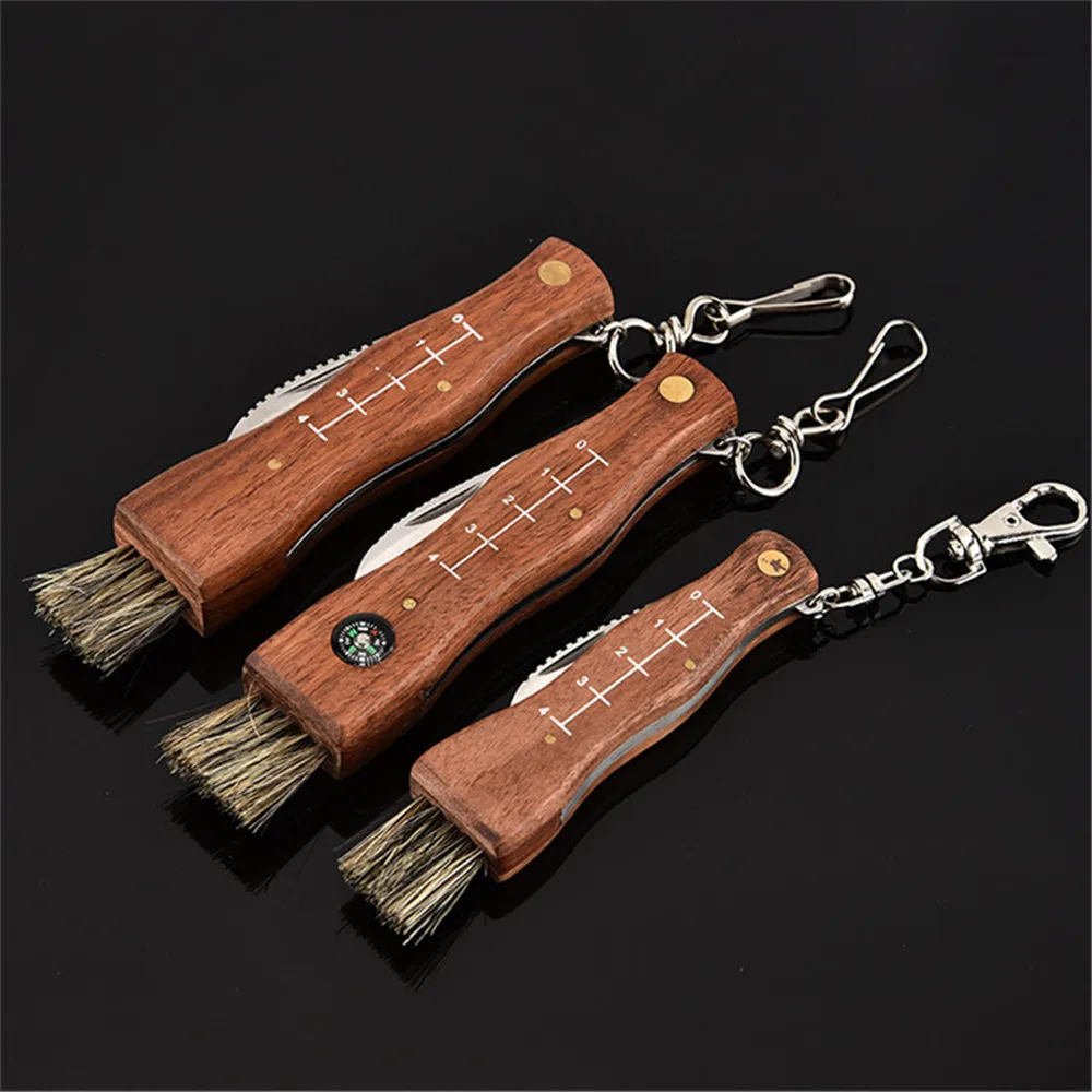 Padauk грибной нож, дерево, складное лезвие, походный инструмент, Подарочный инструмент, на открытом воздухе, карманная деревянная ручка, складной нож, приносить щетку для волос navajas