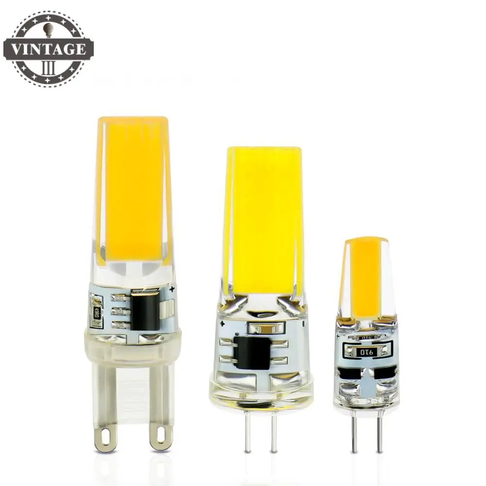 VintageIII AC/DC 12 В 220 3 Вт 6 COB SMD светодиодный светильник заменяющий галогенный