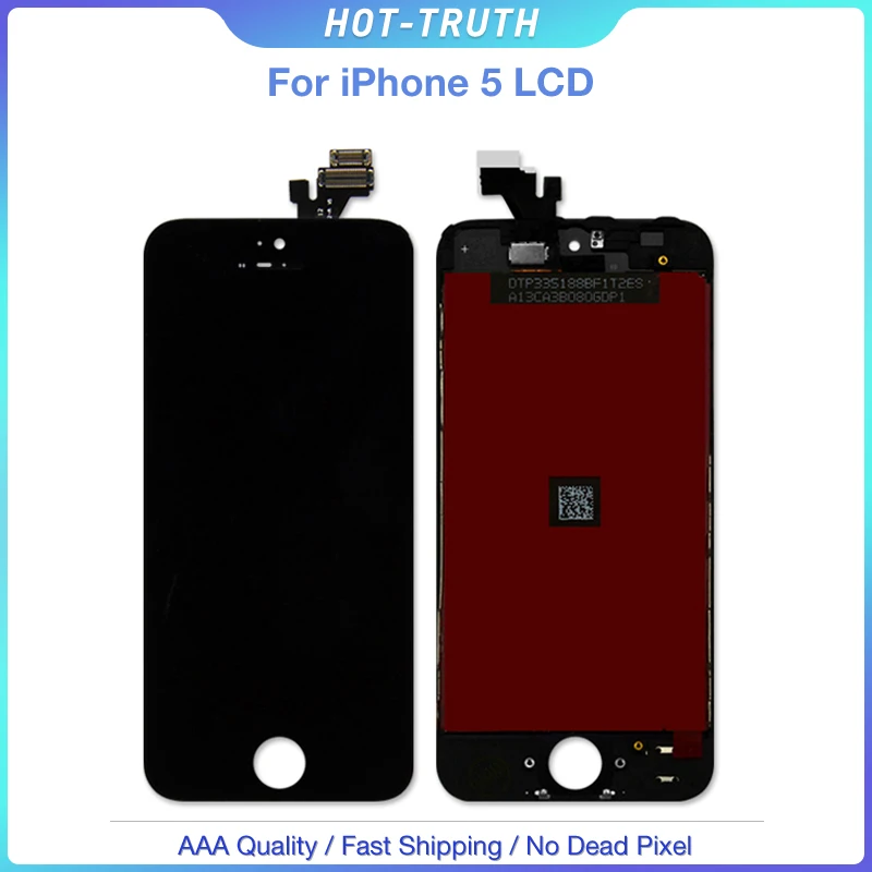 

5Pcs/Lot Best Selling LCD Display for Apple iPhone 5 Touch Screen Digitizer Assembly with Free Shipping No Dead Pixel LCD AAA