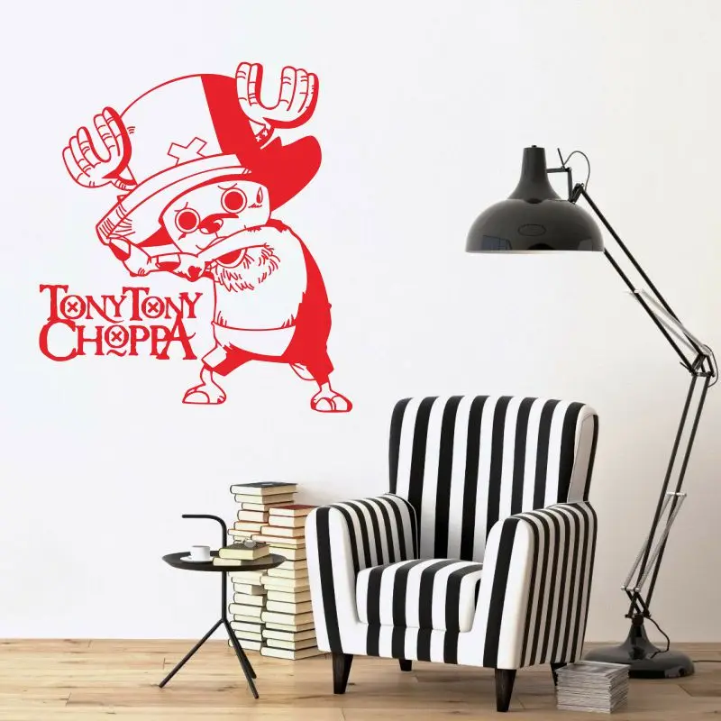 Tony Chopper-настенная наклейка-Комиксы и анимация наклейка с логотипом виниловые