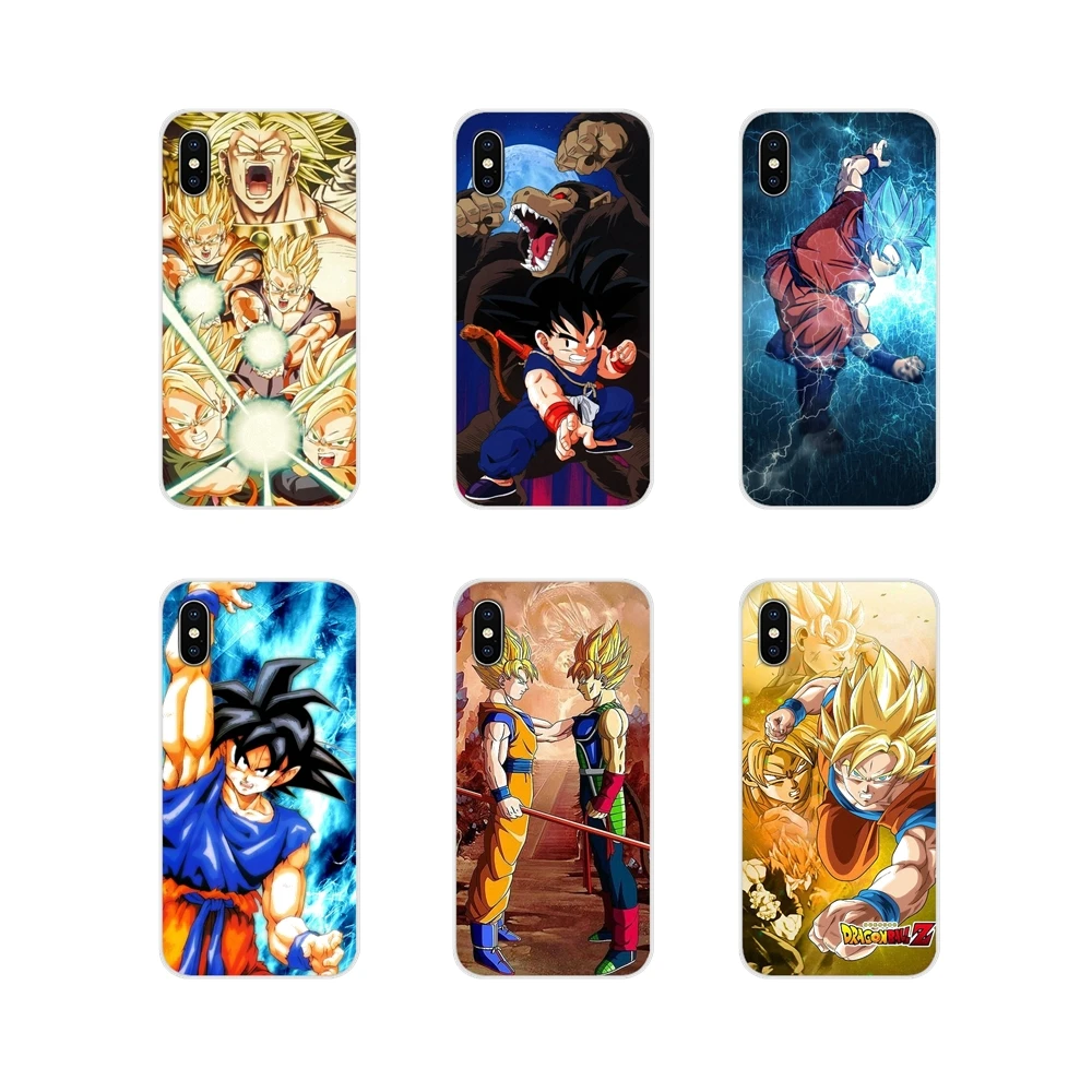 DRAGON BALL Z Super Saiyan God Son Goku для Motorola Moto X4 E4 E5 G5 G5S G6 Z2 Z3 G3 G2 C Play Plus прозрачный чехол из ТПУ |