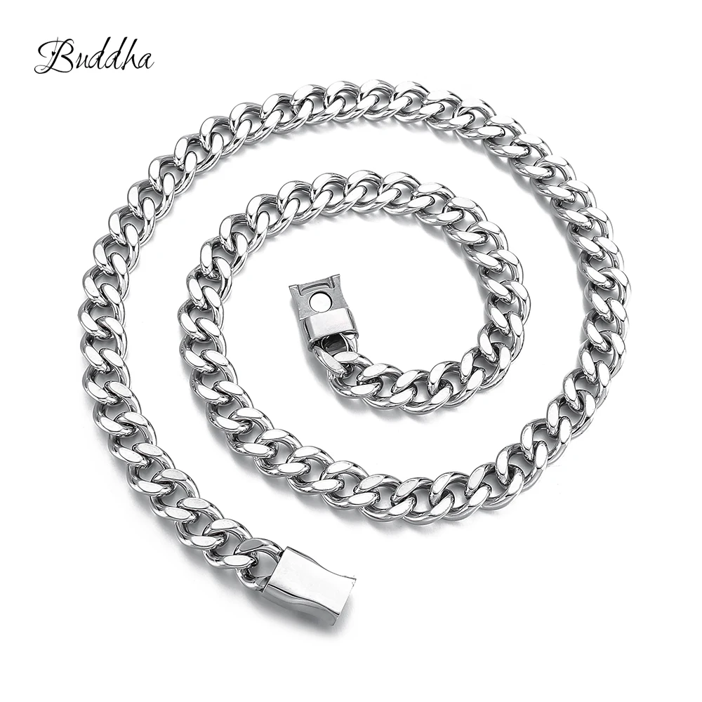 Винтажная Длинная цепочка Будды Цепочки и ожерелья для Для мужчин цепи Новый