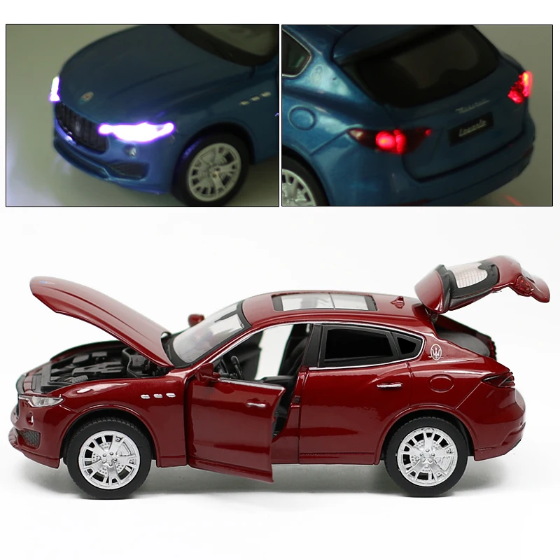 1:32 игрушечный автомобиль Maserati Levante литая под давлением модель автомобиля детские