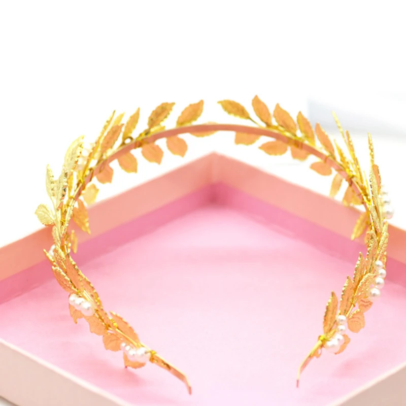 Ободок для волос в виде листвы римской богини красивые ободки головные уборы