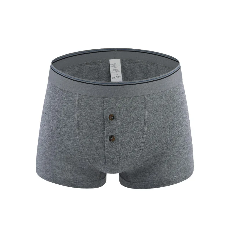 2018 4xL-5XL Big Size Men Shorts solid color Front Fly Opening Men Boxers Open cotton Underwear Male Underpants 6pcs lot