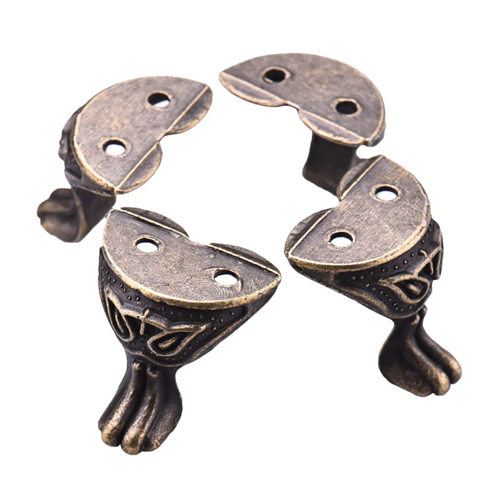 4 антикварных латунных подарочных коробки для ювелирных изделий искусственная