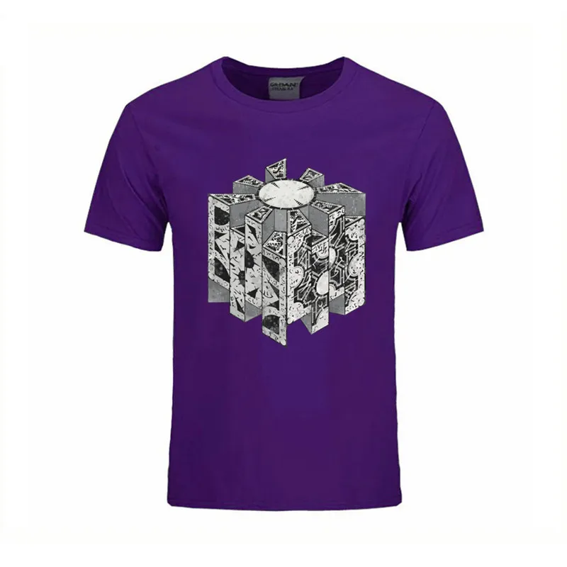 Мужская футболка XS-3XL Geek 100% хлопок короткий рукав футболки мужские скидки Hellraiser
