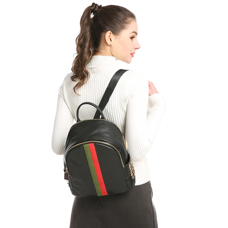 Новые модные женские туфли рюкзак высокое качество из искусственной кожи Рюкзак