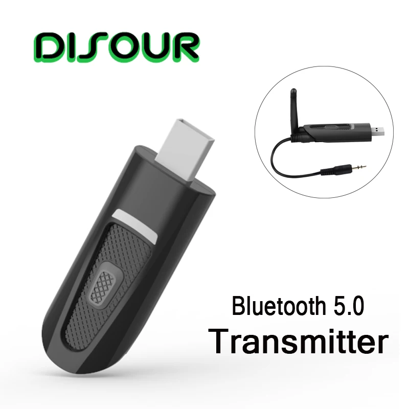 Bluetooth передатчик DISOUR APTX CSR с антенной USB 3 5 мм|Беспроводные адаптеры| |