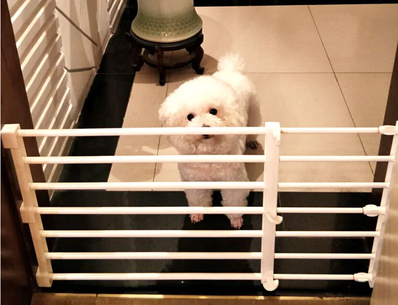 Pawstrip поводок-рулетка для питомца ворота ограждения собака Детские ворота безопасности с лестницей для изоляции ребенка от домашних животных в помещении барьер для маленькие собаки, кошки-Органайзер