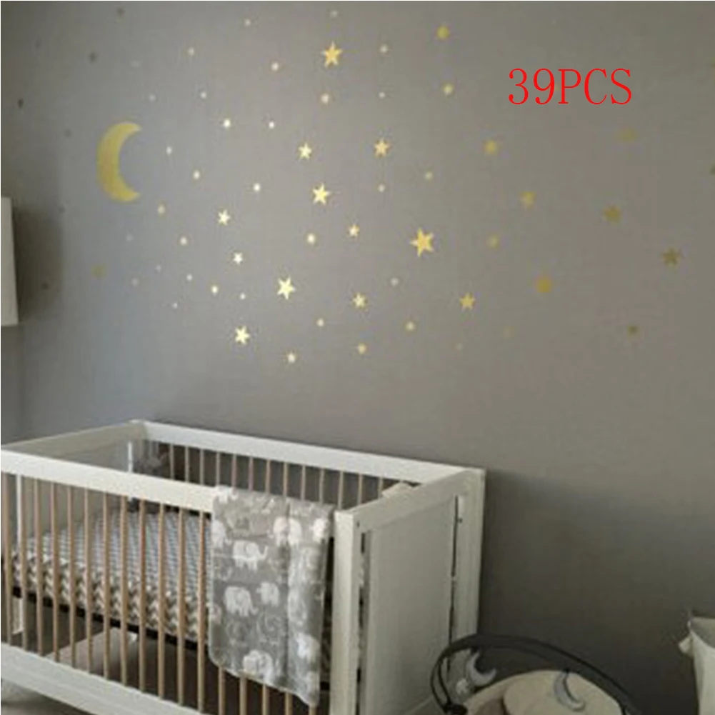 39 шт./пакет смешанный размер съемные звезды наклейки на стену s DIY креативные