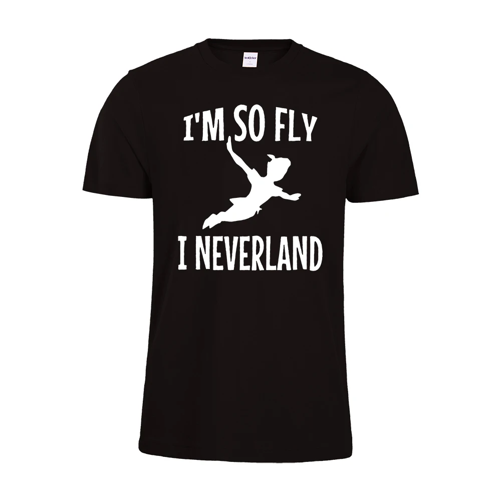 Женская рубашка Питер Пэн I'm So Fly I Neverland футболка с изображением Питера Пэна и неверланда Футболки унисекс