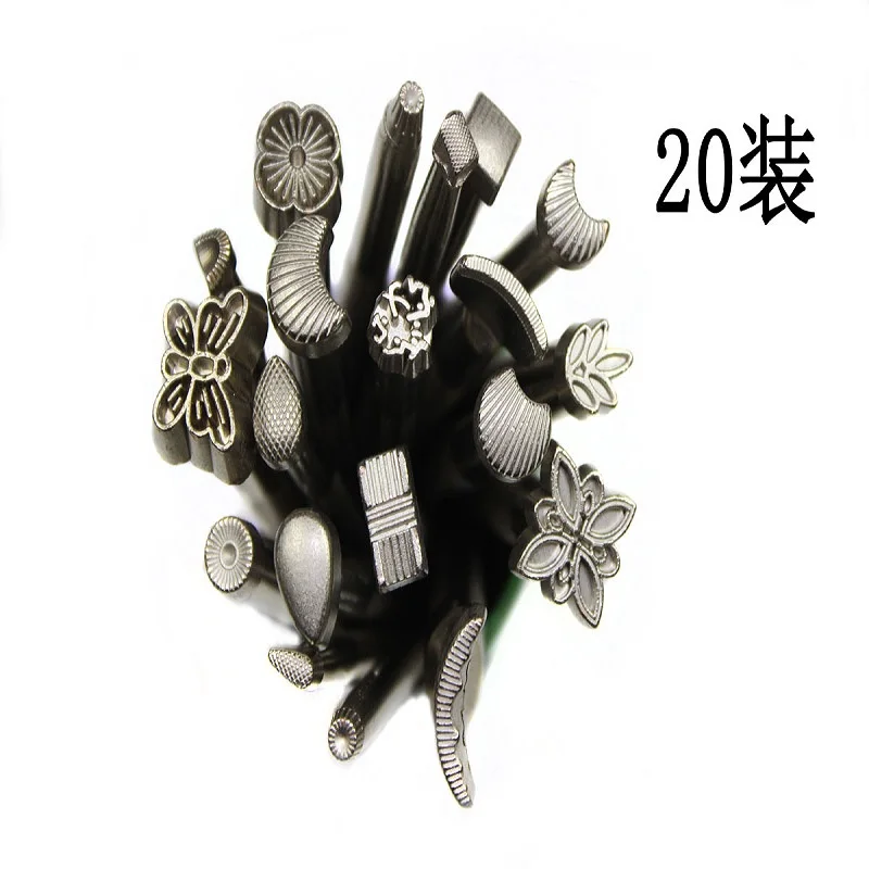 DIY ручной работы Кожа художественная резьба печатные инструменты литье под