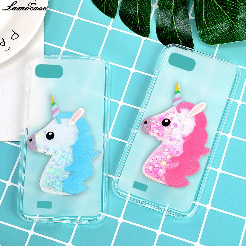 For Vertex Impress Luck Case Cover Silicone Soft Phone Bag Dynamic Quicksand Cute Animal Owl Unicorn Girl Protective Shell |