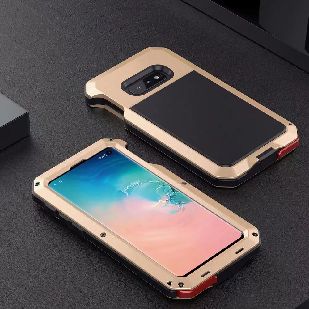 Военный армированный металлический сверхпрочный защитный чехол для Samsung Galaxy S22 S21