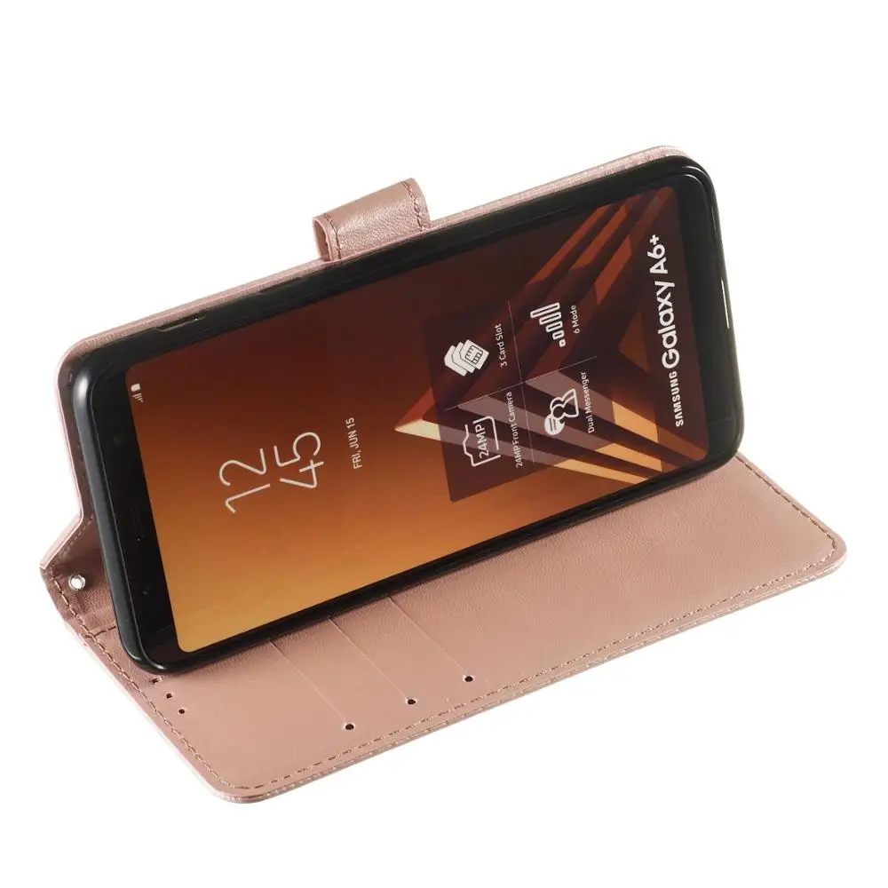 Откидная крышка для samsung A3 A5 2017 A6 A8 Plus A7 2018 Note 9 чехол телефона кошелек Стильный
