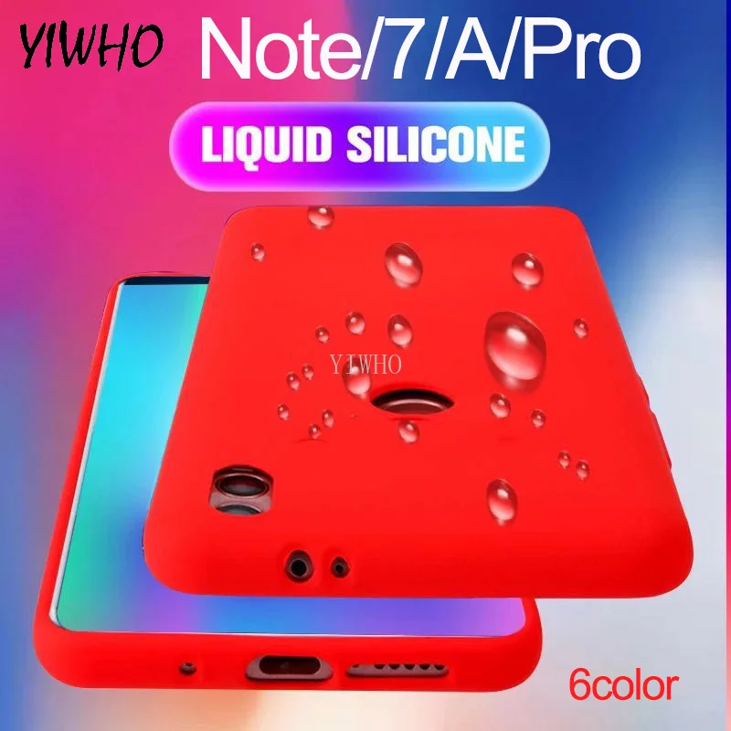 Жидкий силиконовый чехол для телефона Xiaomi Redmi Note 7 чехлы Xiomi 7A Xaomi Redme Note7 A A7