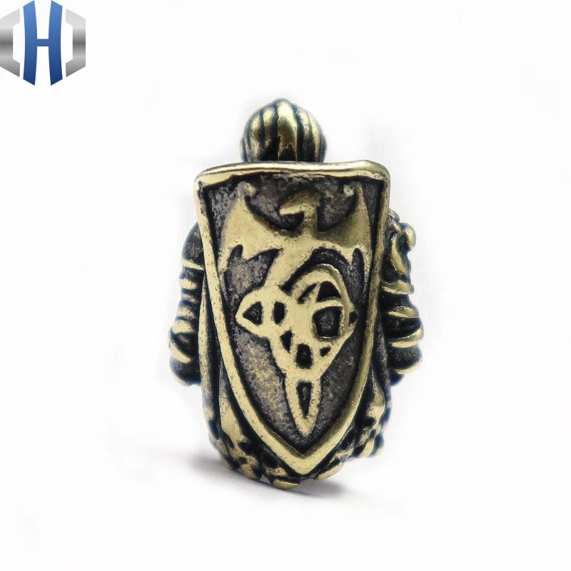 EDC ретро бусы на веревочке диадема Тамплиер рыцарь латунь Crusader Armor Warrior зонт