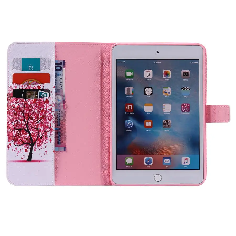 Цветной 3D чехол из искусственной кожи для нового iPad mini 5 7 9 2019 го поколения умный