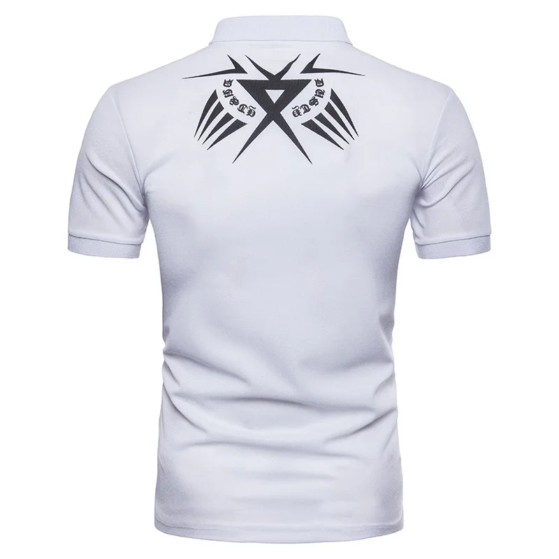 

Men's Wear Summer New Printing Fashion Short Unlined Sleeve Garment European Code Self-cultivation Rendering Upper Male30